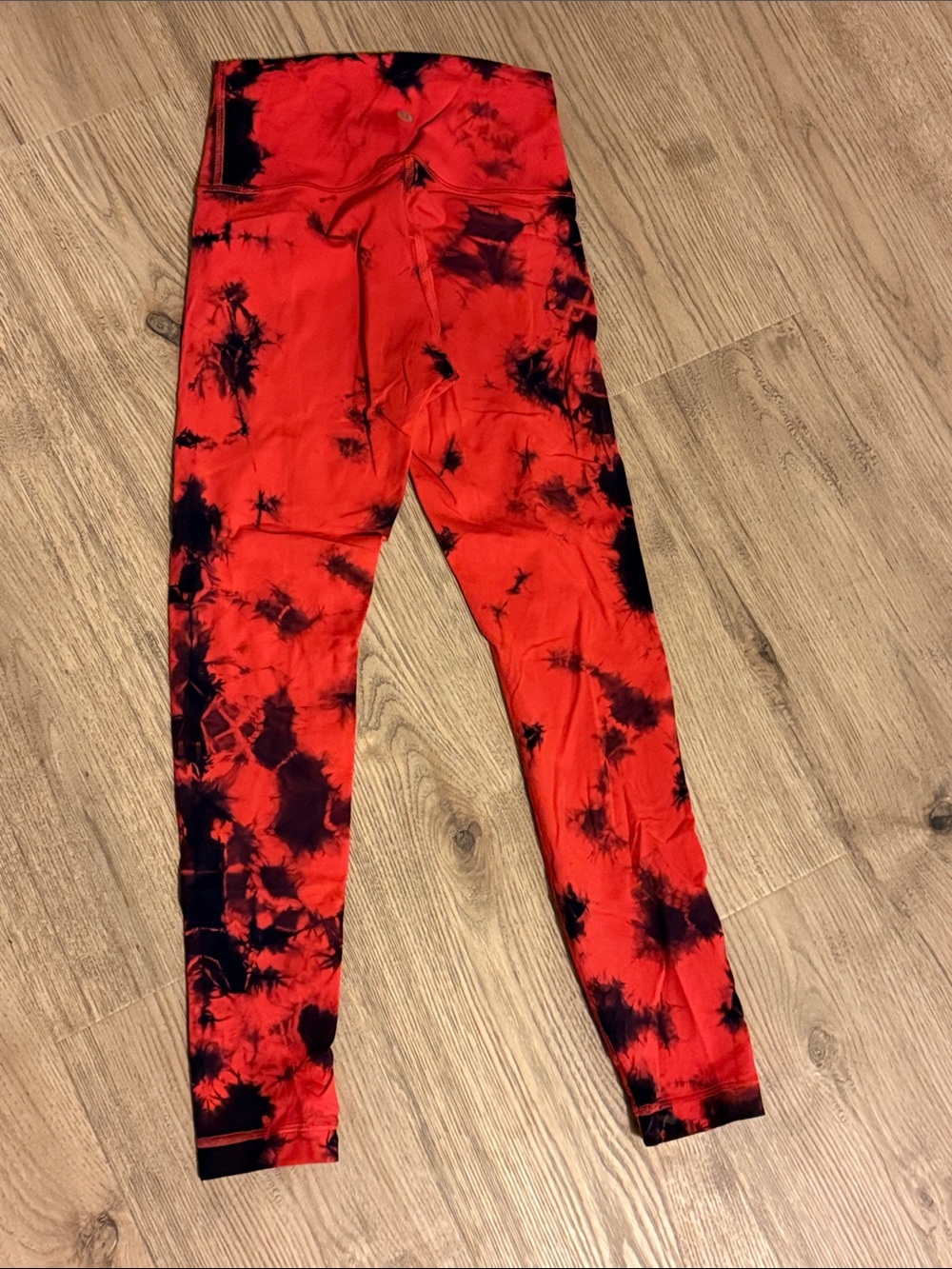 Lululemon Red Tie-Dye Leggings - Stretch Active Bottoms